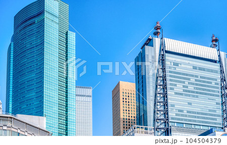 東京都港区の都市風景 新橋/・汐留 東京都港区の都市風景 新橋/・汐留 104504379