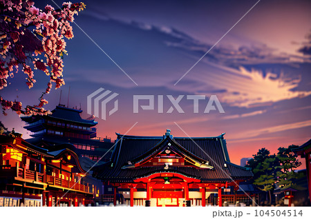 AI画像　神社のイメージ 104504514