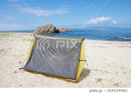 海キャンプ 日本海(新潟県) 片付け 海キャンプ 日本海(新潟県) 片付け 104504982