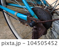 錆び付いた自転車 104505452