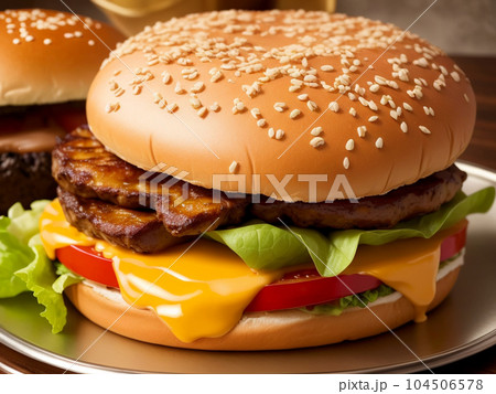 ハンバーガー 104506578