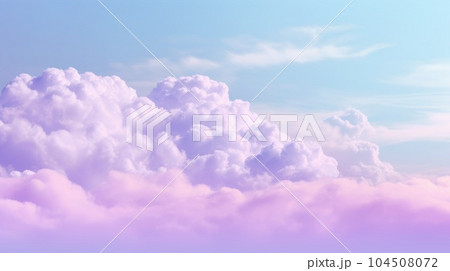 Beautiful sky on colorful gentle light day background.Picturesque 104508072