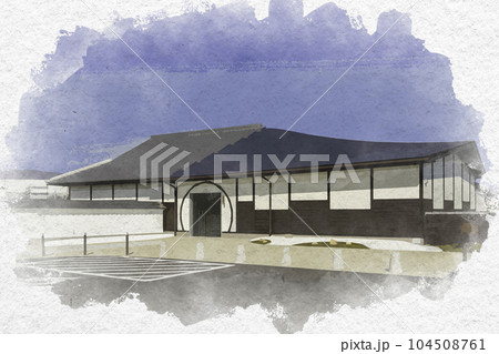 水彩画風　雪舟生誕地公園　展示交流施設　岡山県総社市 104508761