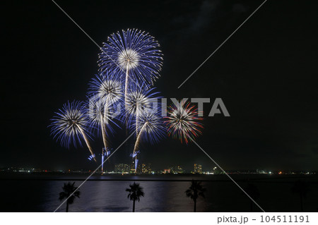 夜空彩る大輪の花 <浜名湖弁天島> 夜空彩る大輪の花 <浜名湖弁天島> 104511191