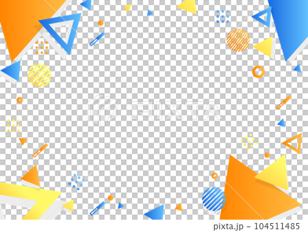 blue and orange geometric pattern background material blue and orange geometric pattern background material 104511485
