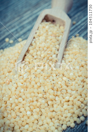 Millet groats as source vitamins and minerals. Healthy nutritious eating 104511730