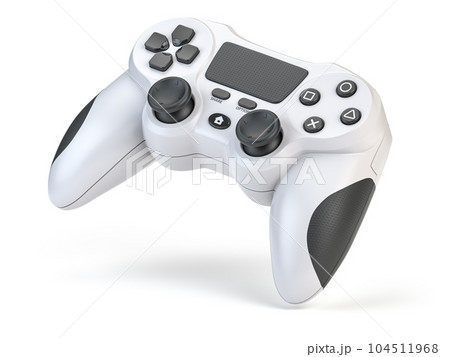 Game joystick or gaming controller isolated on white. Game joystick or gaming controller isolated on white. 104511968