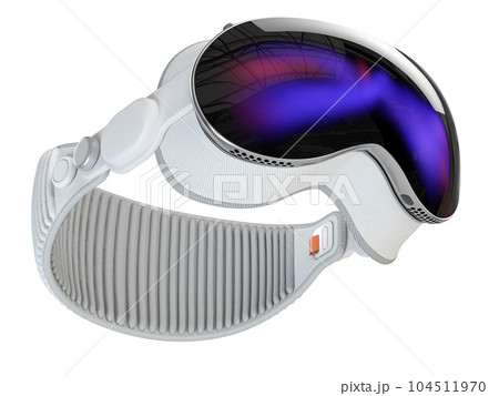 Virtual reality VR headset isolated on white background. 104511970