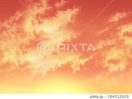 夕焼け空と雲 104512020