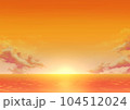 夕日と海 104512024