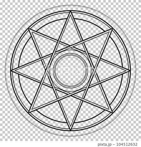 simple magic circle - Stock Illustration [104512632] - PIXTA