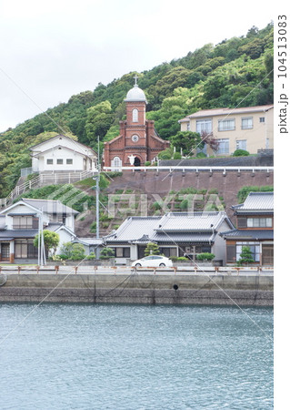 上五島上五島地区の対岸から見た大曽教会 上五島上五島地区の対岸から見た大曽教会 104513083