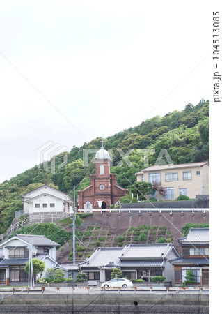 上五島上五島地区の対岸から見た大曽教会 上五島上五島地区の対岸から見た大曽教会 104513085