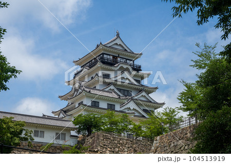 日本の広島県福山市のとても美しい城 104513919