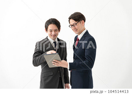 ビジネスマン タブレット ビジネスマン タブレット 104514413