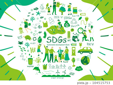 SDGs　持続可能な社会　素材集 104515753