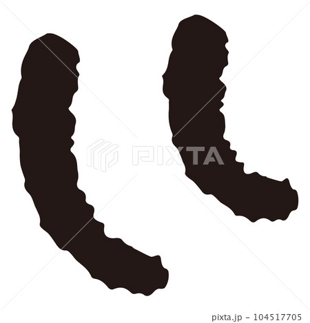 ふりふりと動きのある振る表現の記号パーツ ふりふりと動きのある振る表現の記号パーツ 104517705