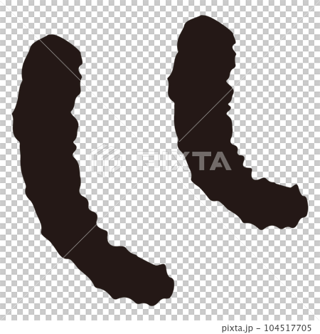 ふりふりと動きのある振る表現の記号パーツ ふりふりと動きのある振る表現の記号パーツ 104517705