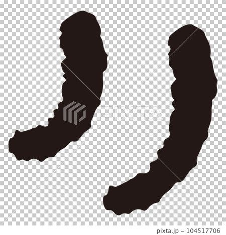 Symbol parts for waving expression with swinging motion Symbol parts for waving expression with swinging motion 104517706
