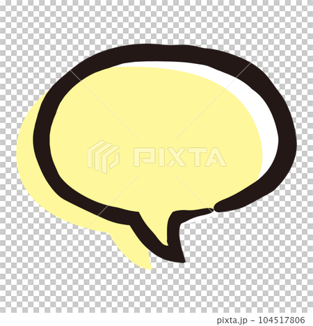 simple and cute hand drawn speech bubble simple and cute hand drawn speech bubble 104517806