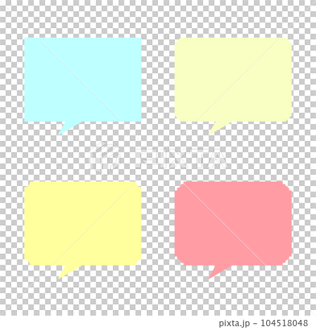 方形語音氣泡集 104518048