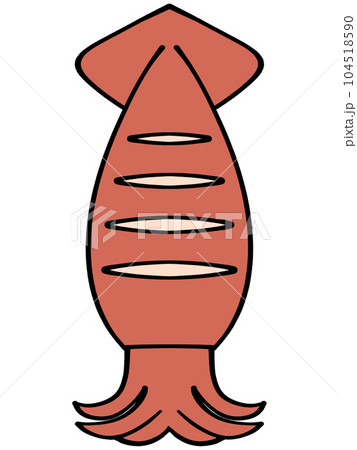 いか焼きのイラスト素材 104518590