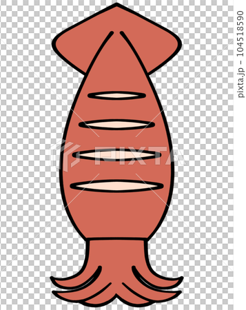 いか焼きのイラスト素材 104518590
