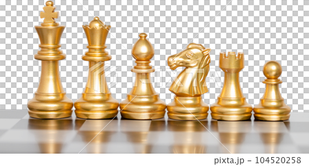 Set of chess pieces, chessboard game. 104520258