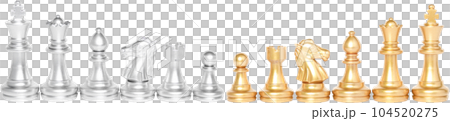 Set of chess pieces, chessboard game. 104520275