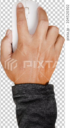 Hand using mouse computer. Hand using mouse computer. 104520302
