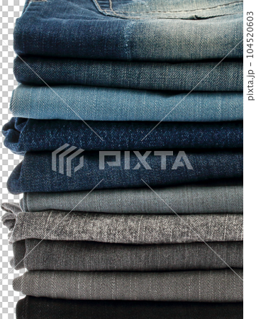 stacks of jeans. stacks of jeans. 104520603