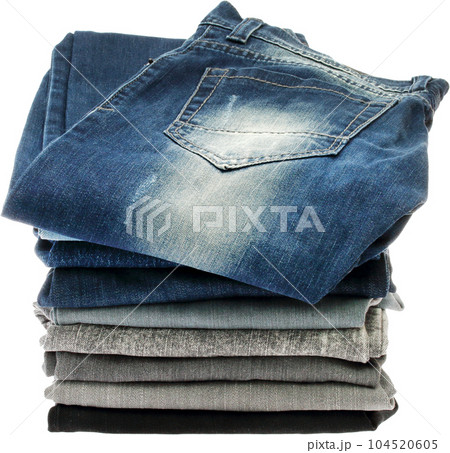 stacks of jeans 104520605