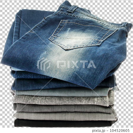 stacks of jeans 104520605