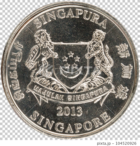 Singapore coin 20 cents. Singapore coin 20 cents. 104520926