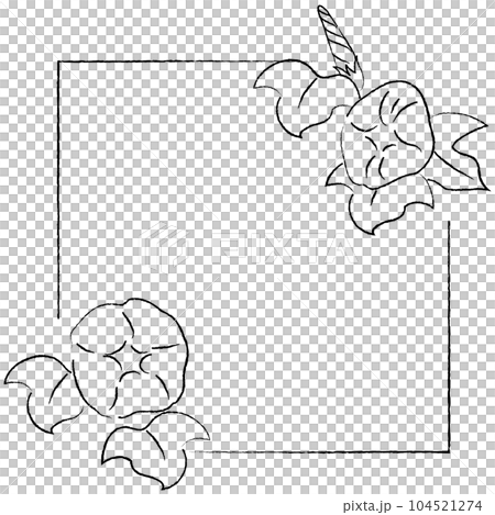 Morning glory illustration frame 104521274