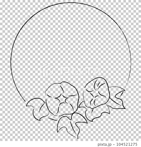 牽牛花插圖框架 牽牛花插圖框架 104521275
