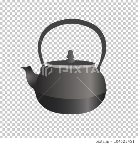 南部鐵茶壺插畫素材 南部鐵茶壺插畫素材 104523451
