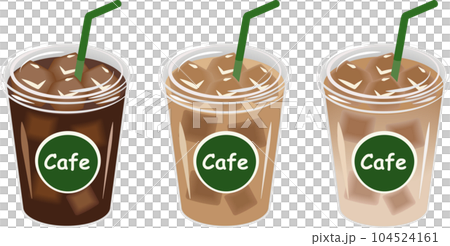 takeout iced coffee set takeout iced coffee set 104524161