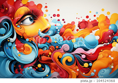 This captivating picture showcases intricate and dynamic designs 104524368