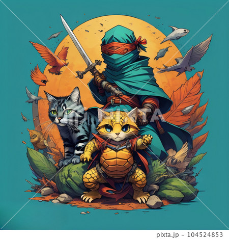 Ninja Assassin Cat 104524853