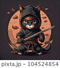 Ninja Assassin Cat 104524854