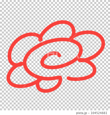 はなまる　サインペンで描いた 104524881