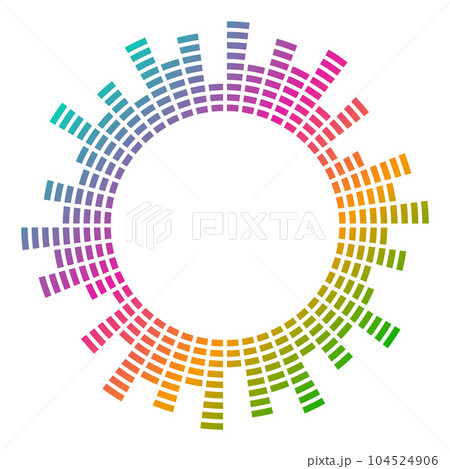イコライザーの波形の輪 104524906