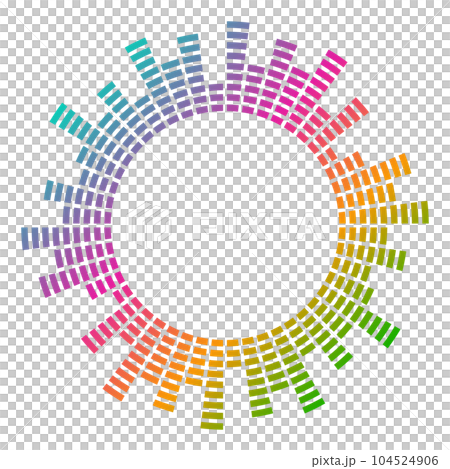 イコライザーの波形の輪 104524906