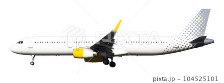 Passenger plane lands at airport Passenger plane lands at airport 104525101