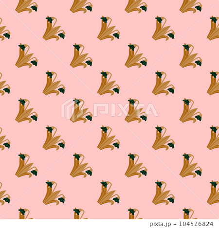 Bluebells and leaves seamless pattern. Lily botanical wallpaper. Bluebells and leaves seamless pattern. Lily botanical wallpaper. 104526824
