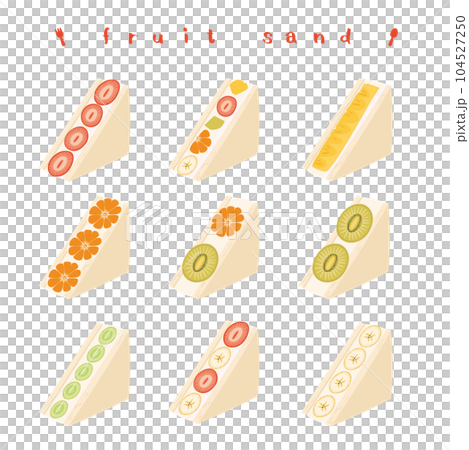 一套美味的水果三明治 一套美味的水果三明治 104527250