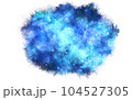 水彩星空、宇宙　水色寄り 104527305