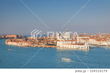The Santa Maria della Salute basilica in Venice. The Santa Maria della Salute basilica in Venice. 104528179