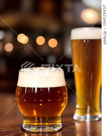 Cozy restaurant with realistic beer neutral palette 104528457